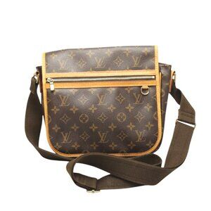 LOUIS VUITTON Brown Monogram Canvas Shoulder Bag